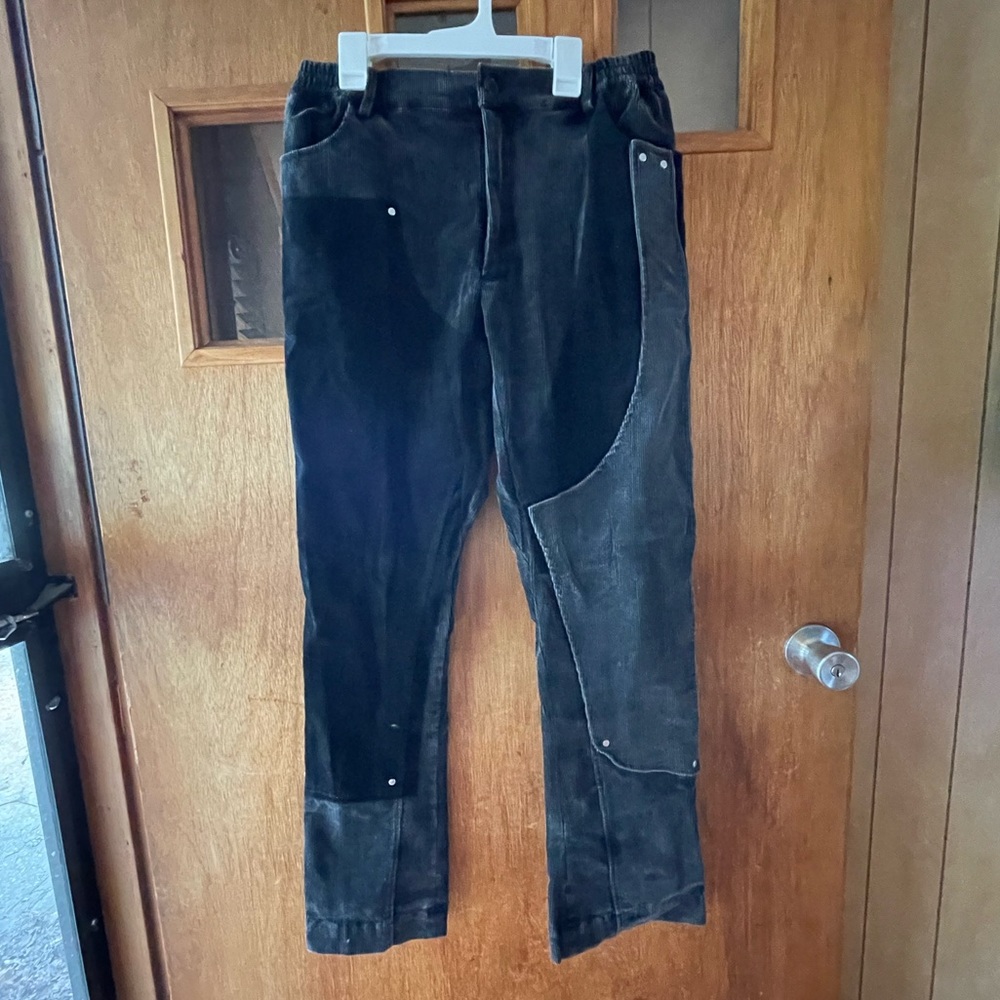 Harsh and Cruel ‘Irregular Corduroy Trousers’ In Black & Gray Men’s Small